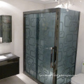 Modern corner shower cabin for hotel